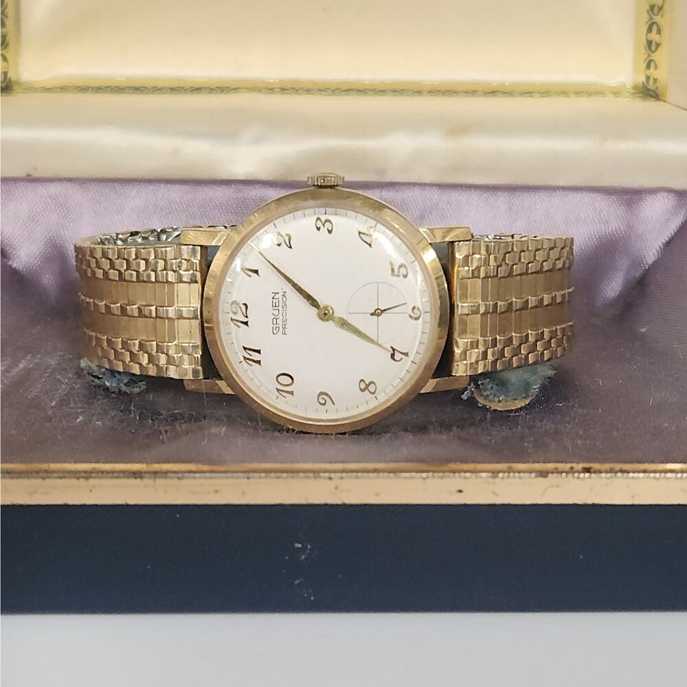 Vintage Gruen Precision Manual Wind Watch with small Seconds and Original box - Picture 2 of 9